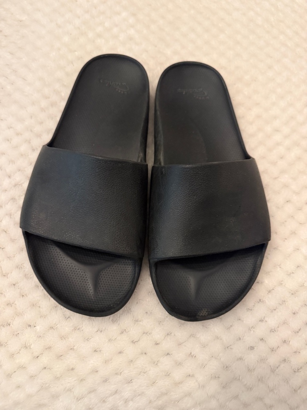 Men's Black Slide Sandals - Comfortable Everyday Slip-Ons